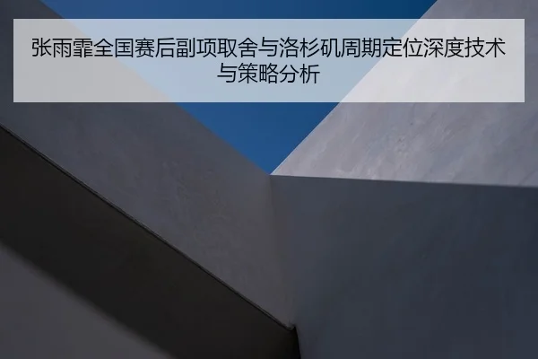 张雨霏全国赛后副项取舍与洛杉矶周期定位深度技术与策略分析
